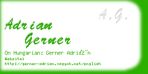 adrian gerner business card